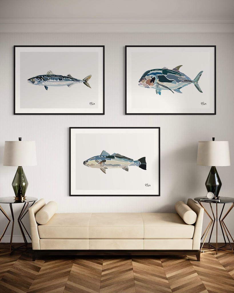 AFISH | Illustration poisson + Logo